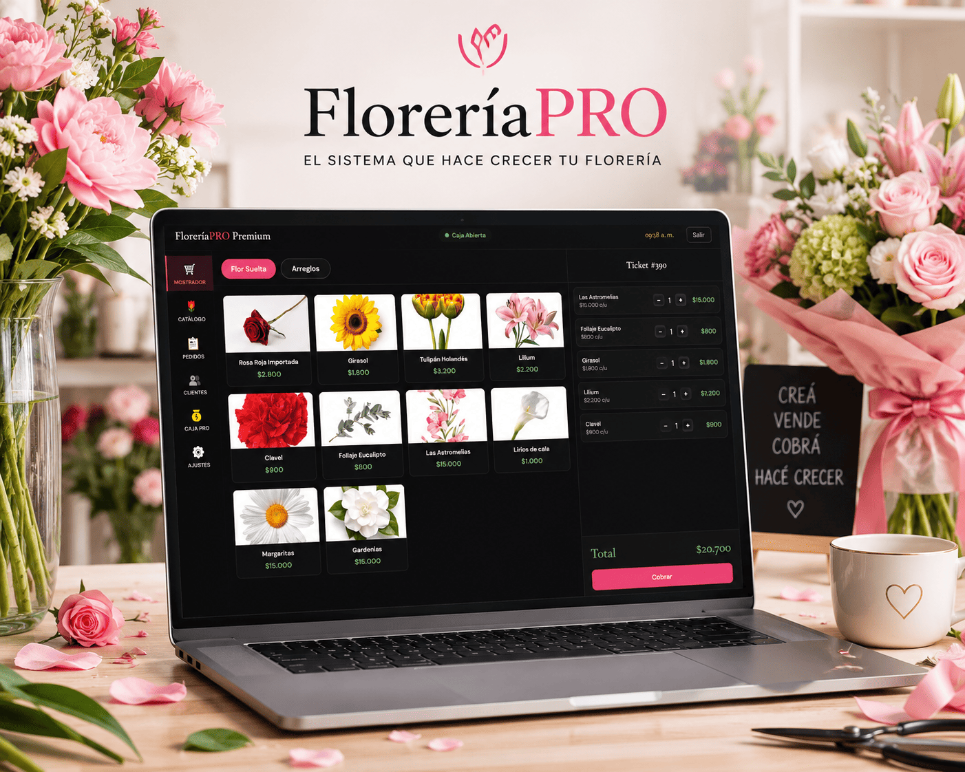 SISTEMA EXCLUSIVO PARA FLORERÍAS ARGENTINAS